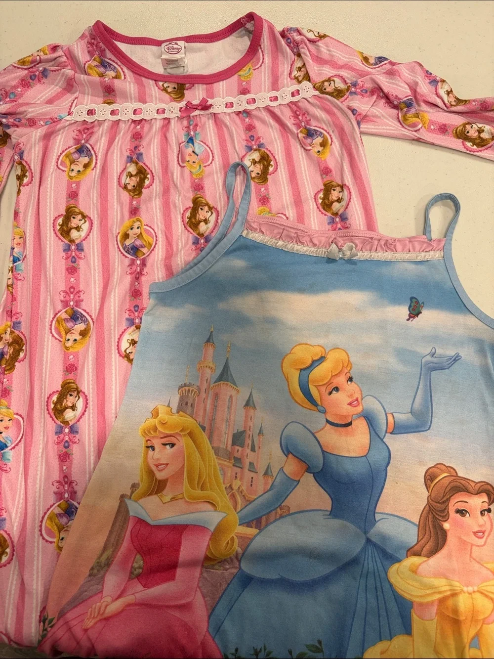 2 Disney Princess Nightgowns